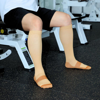 Copper Compression Socks White
