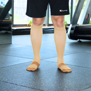 Copper Compression Socks White