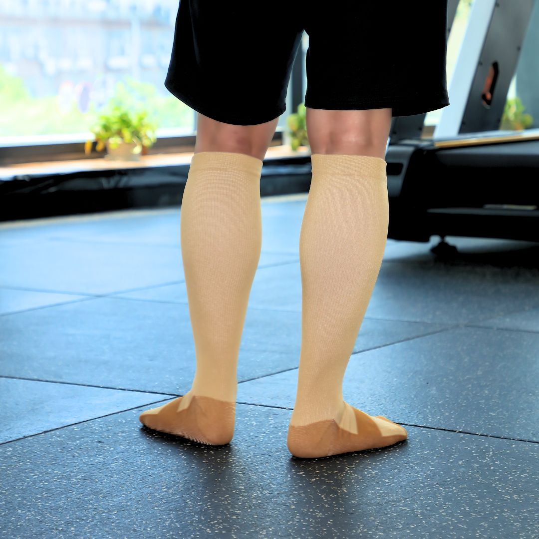 Copper Compression Socks White